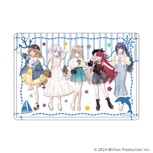 『Million Production』キャラクリアケース01/集合イラスト 夏デートver.(描き起こしイラスト)